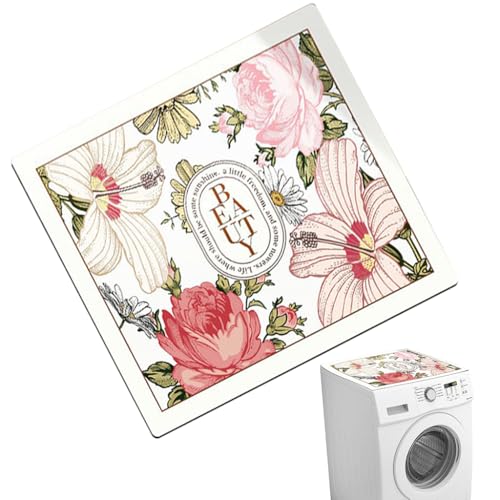 HASTHIP Washing Machine Mat 23.62 inches Over The Washer Mat Quick Dry Absorbent Diatomite Pad Anti-Slip Washing Machine Mat Floral Print Washing Machine Mat Countertop Mat Dish Dry Mat HASTHIP Washing Machine Mat 23.62 inches Over The Washer Mat Quick Dry Absorbent Diatomite Pad Anti-Slip Washing Machine Mat Floral Print Washing Machine Mat Countertop Mat Dish Dry Mat